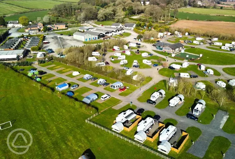 Campsite aerial