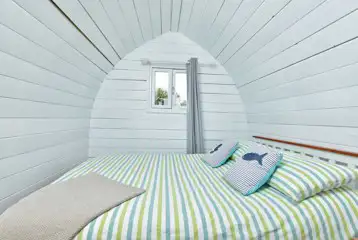 Sweet Pea glamping pod bedroom Sweet Pea glamping pod bedroom