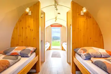 Camping pod interior (four person) Camping pod interior (four person)