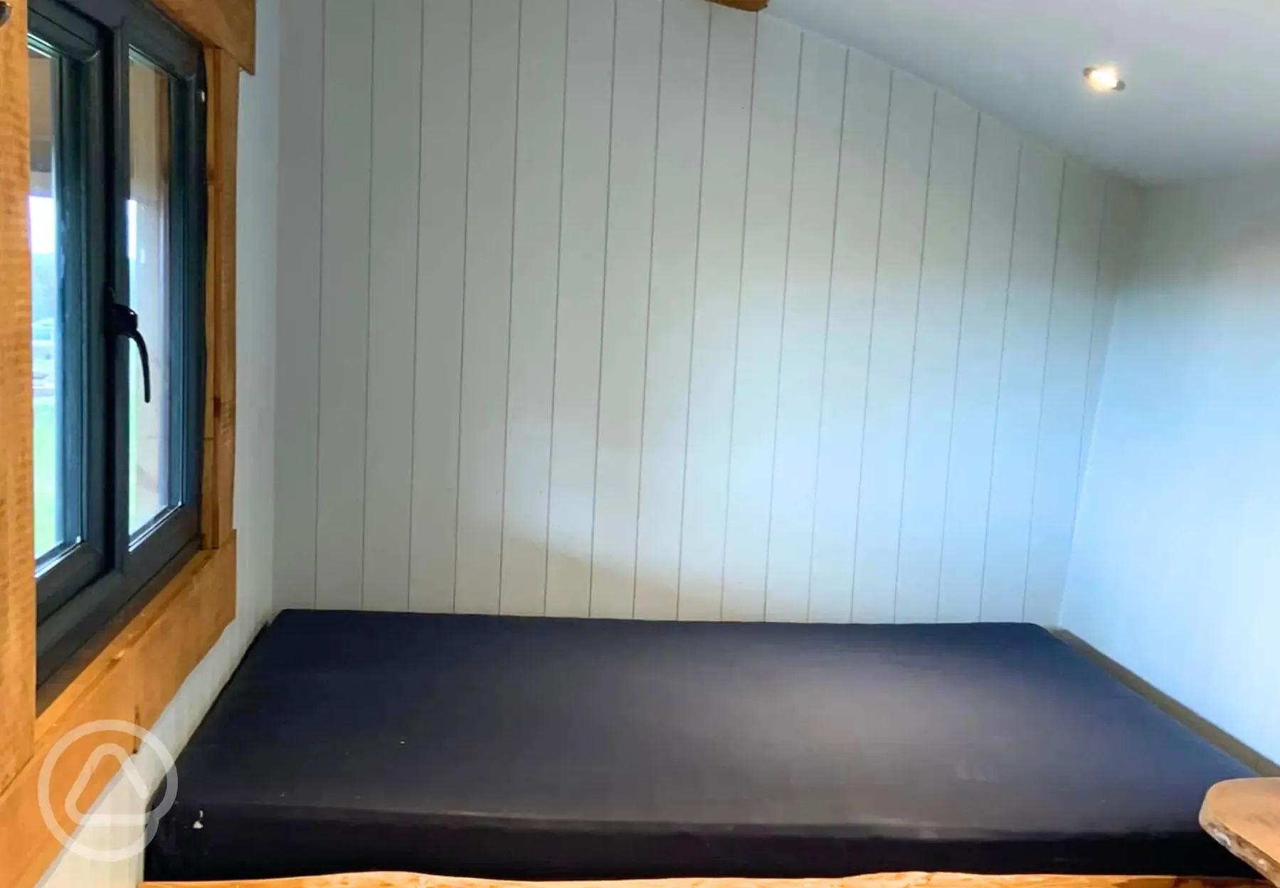 Moonshine and Sundown with a double bed (bedding not included but can be hired)