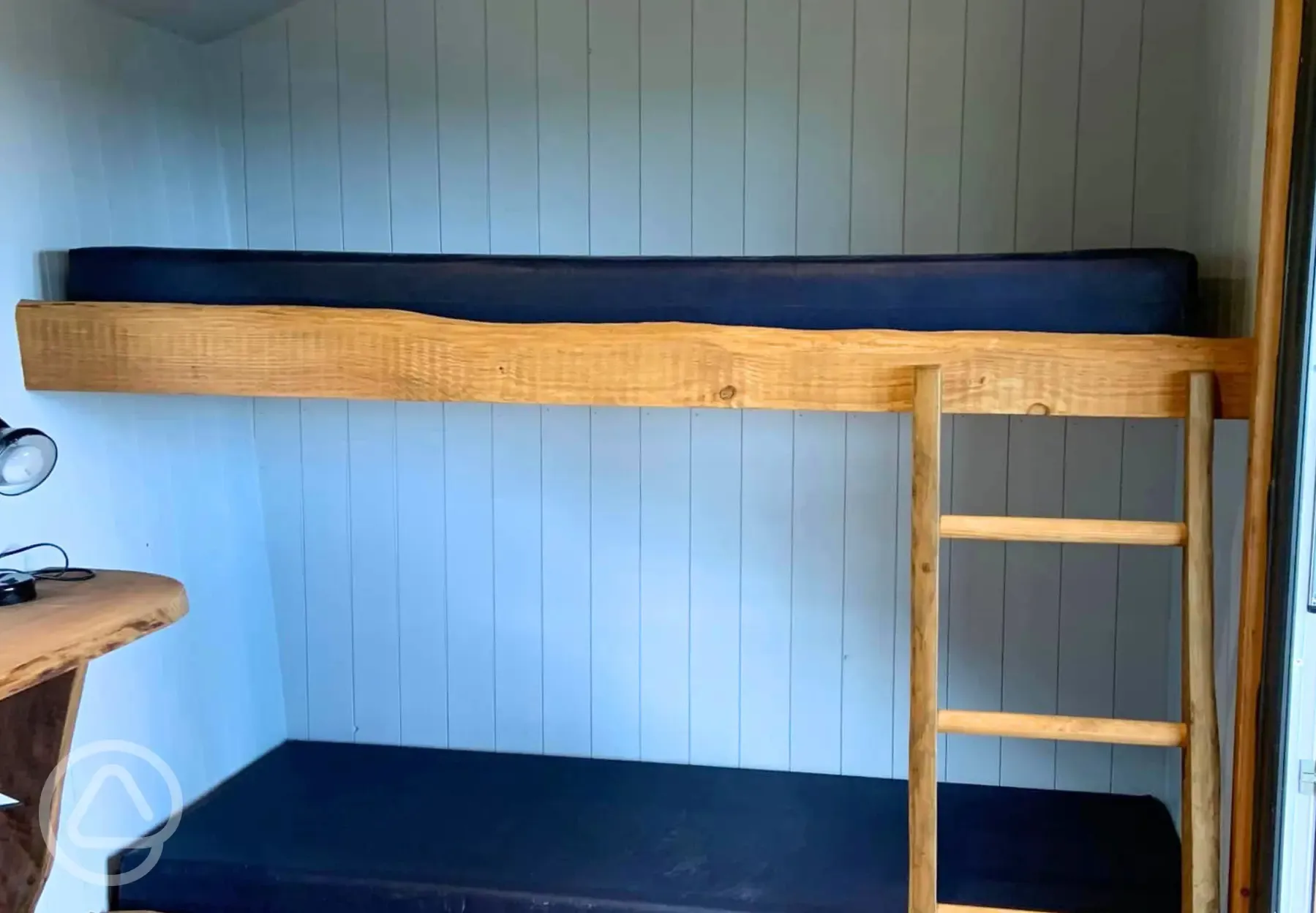 Moonshine and Sundown with a bunk bed (bedding not included but can be hired)