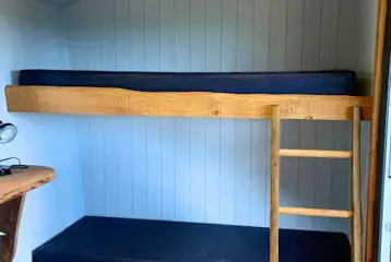 Moonshine and Sundown with a bunk bed (bedding not included but can be hired)