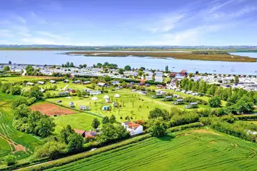 Aerial of the site and coast