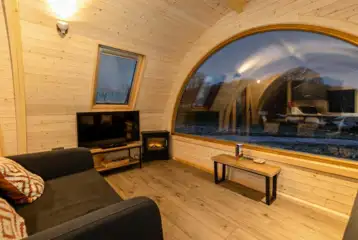 Parkgate cabin living area