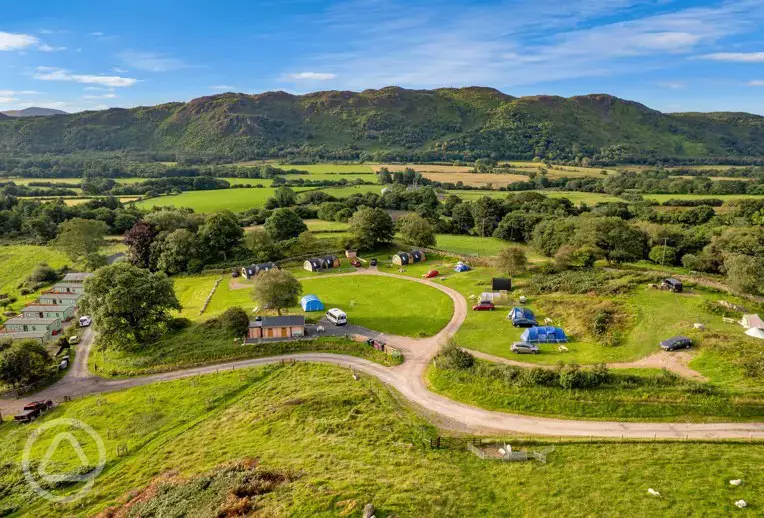 Campsite aerial