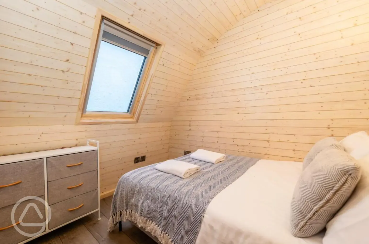 Parkgate cabin double bedroom