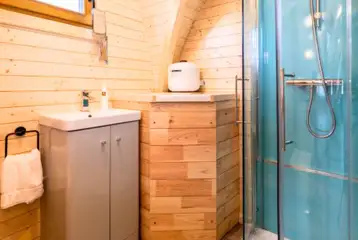 Parkgate cabin ensuite with shower and toilet Parkgate cabin ensuite with shower and toilet