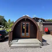 Large hiker pod with sofa bed exterior Large hiker pod with sofa bed exterior