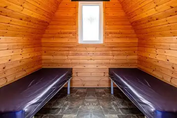 Small hiker pod interior, please bring your own bedding Small hiker pod interior, please bring your own bedding