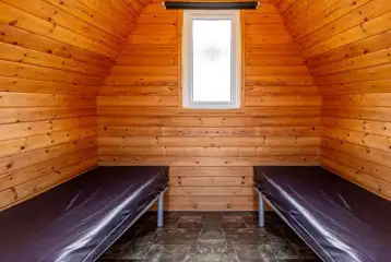 Small hiker pod interior, please bring your own bedding Small hiker pod interior, please bring your own bedding