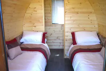 Willow camping pod interior