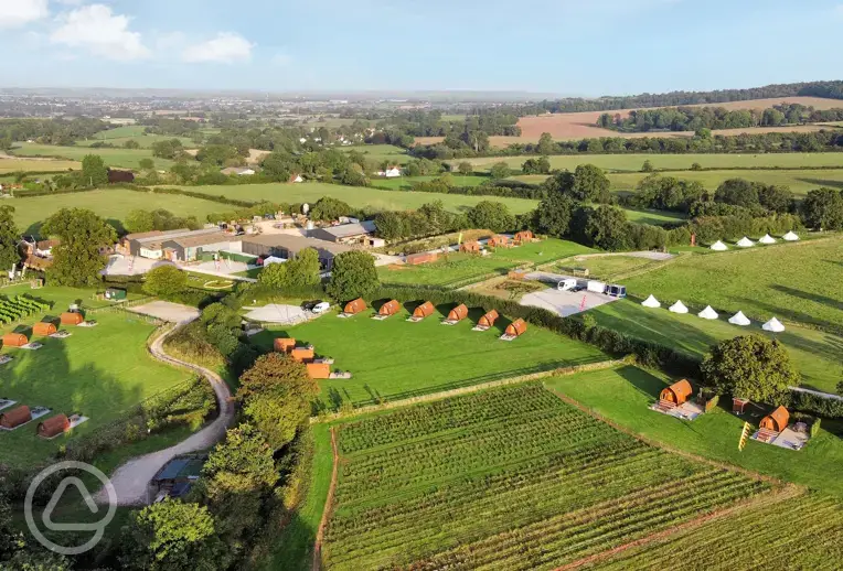 Aerial of the site