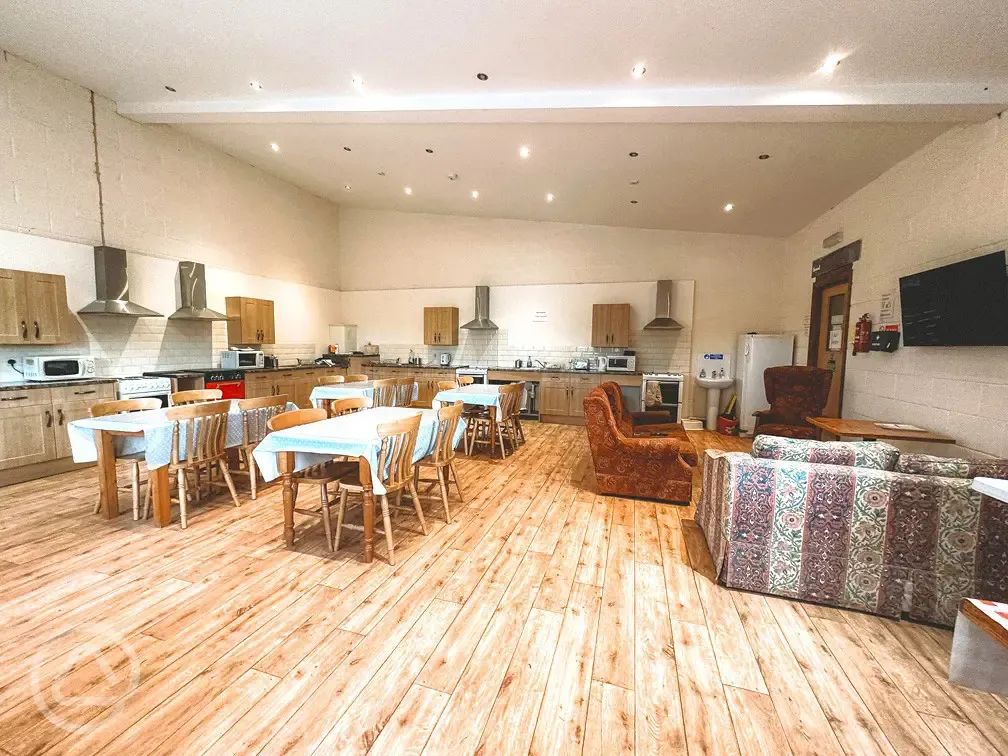 Communal kitchen and dining area