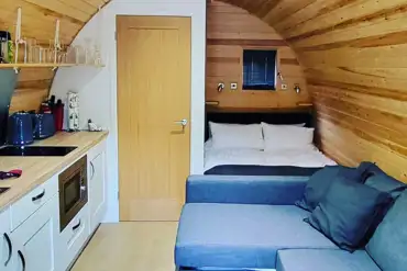 Luxury cedar pod interior