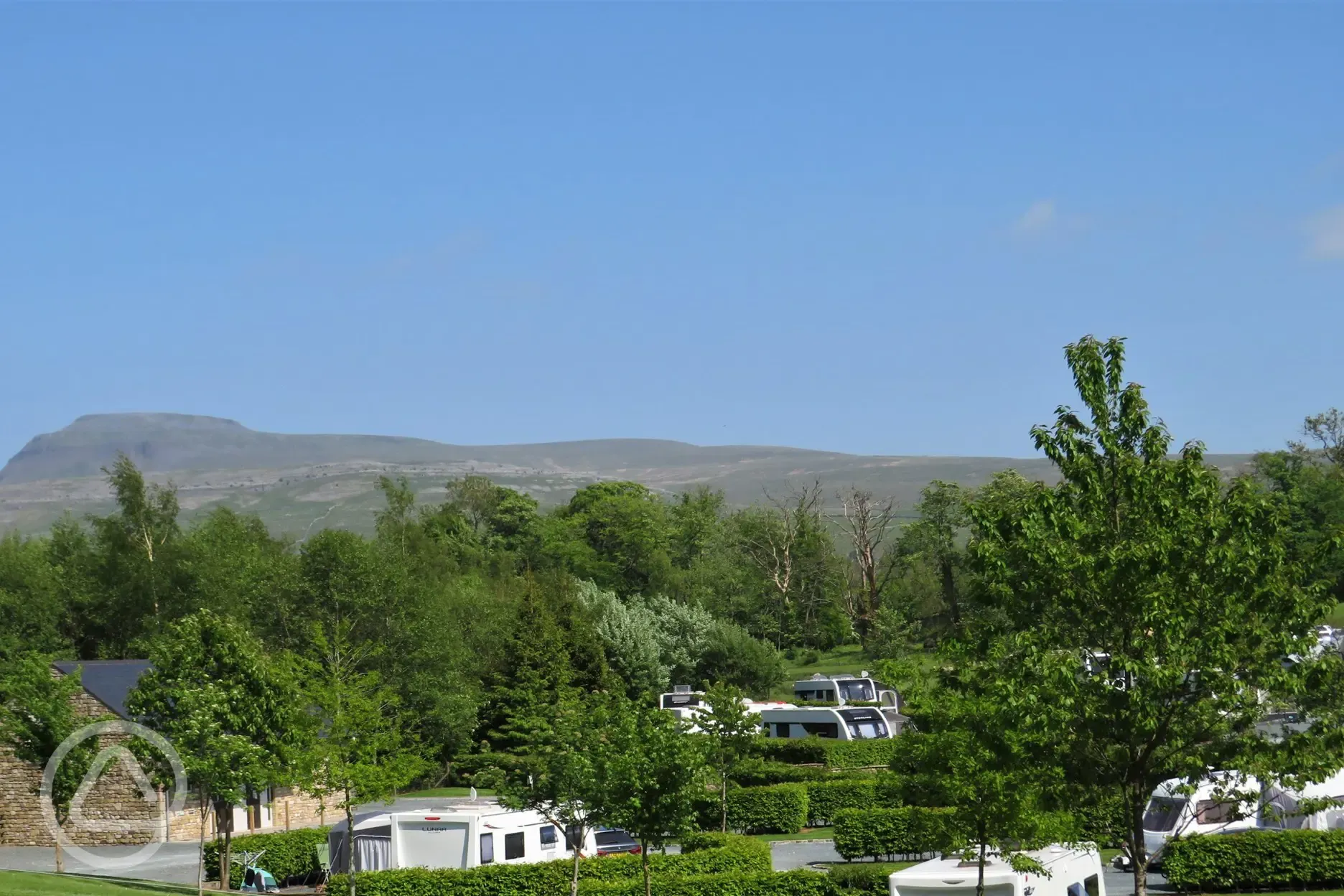 View towards Ingleborough and over Thornbrook Barn