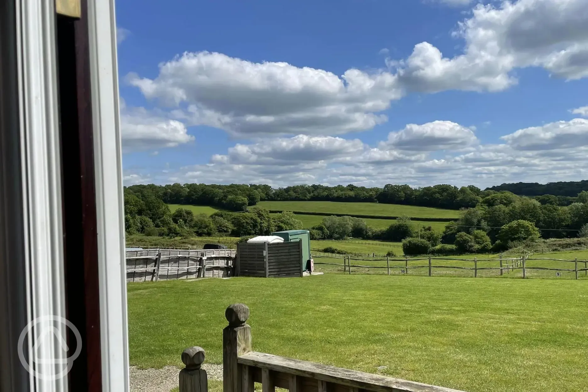 Views from the glamping arch