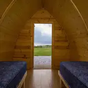 Camping pod interior