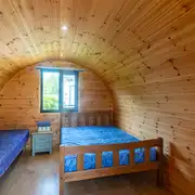 Camping pod interior