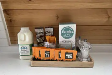 Welcome tray in all pods Welcome tray in all pods