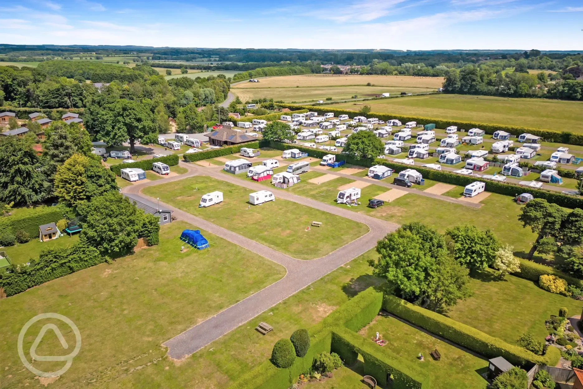 Campsite aerial