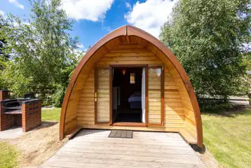 Camping mega pods exterior