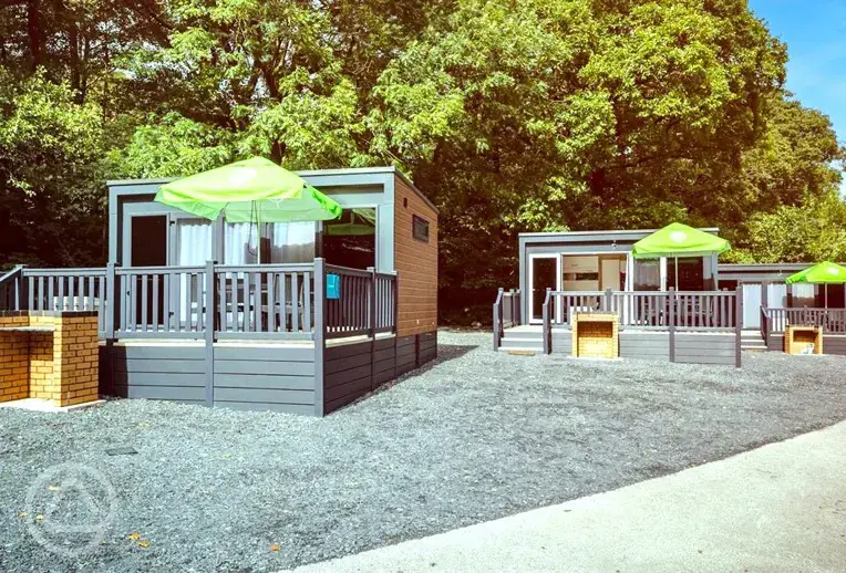 Ensuite glamping pods at Coniston Experience Freedom Glamping, Lake District