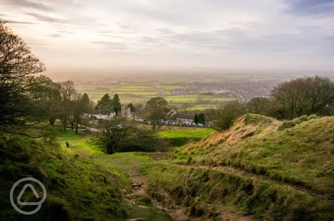 Surrounding Cotswolds countryside