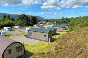 View from glamping accommodation