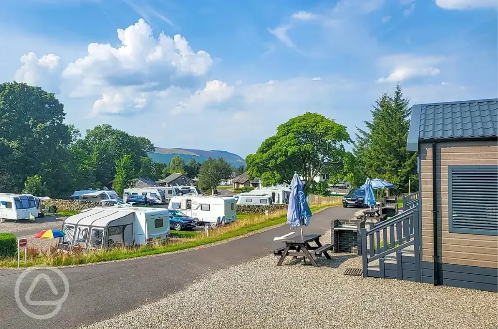 Views from the glamping pods