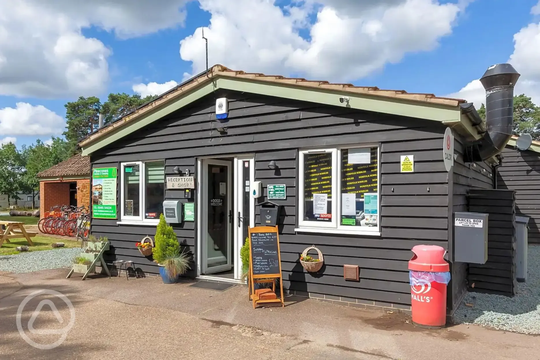 Onsite reception and shop