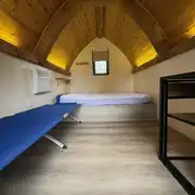 Camping pod interior