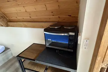 Camping pod small table and chairs