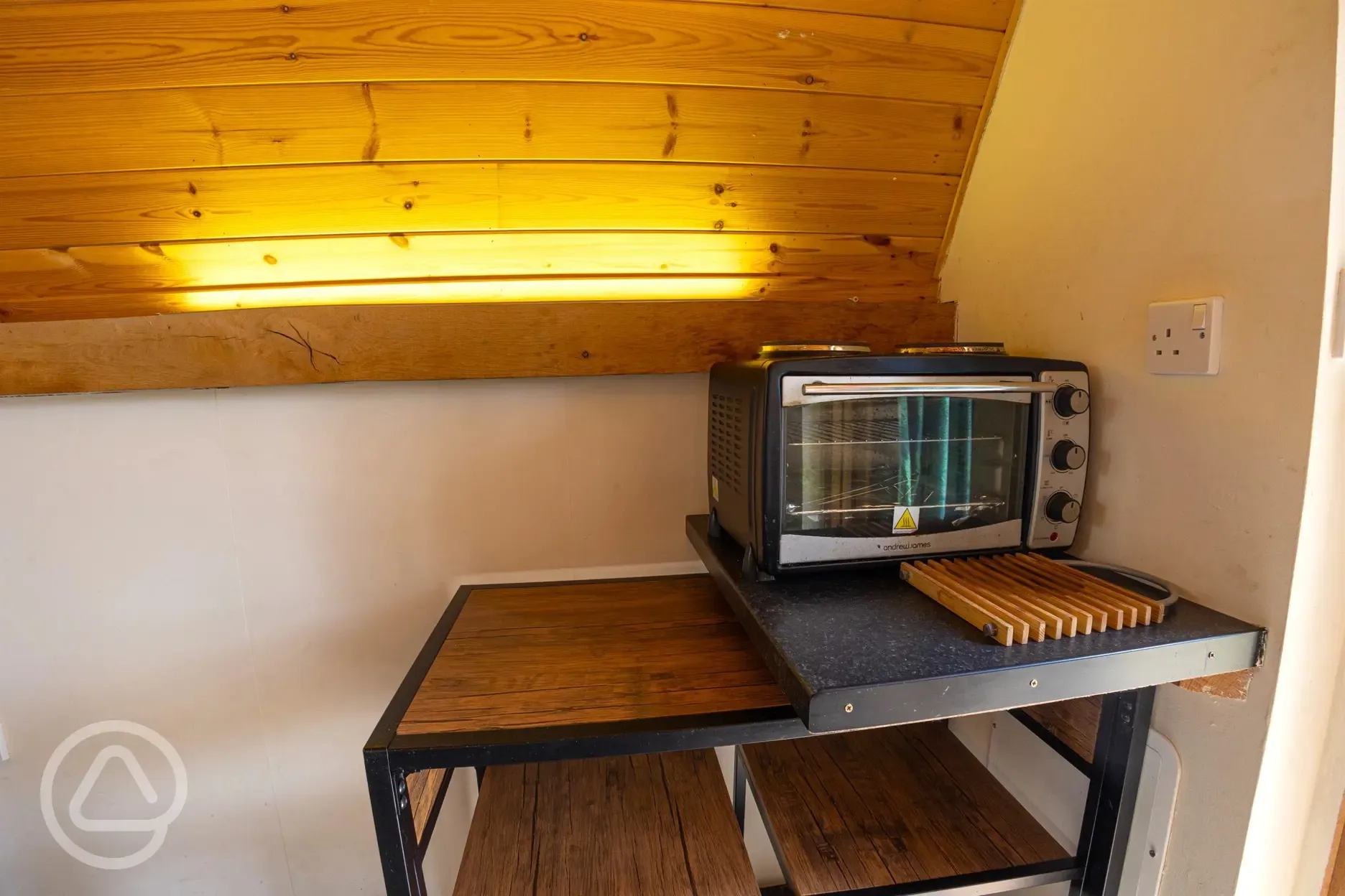 Oak Pods kitchen area