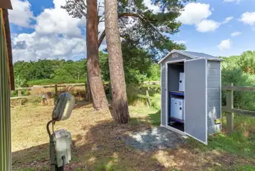 Oak Pods external fridge