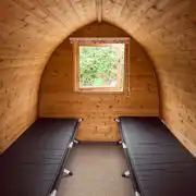 Acorn camping pod interior