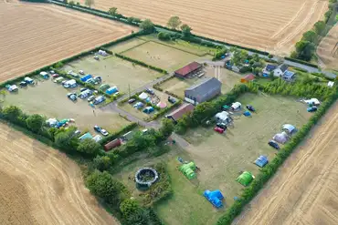 The Croft Campsite aerial 