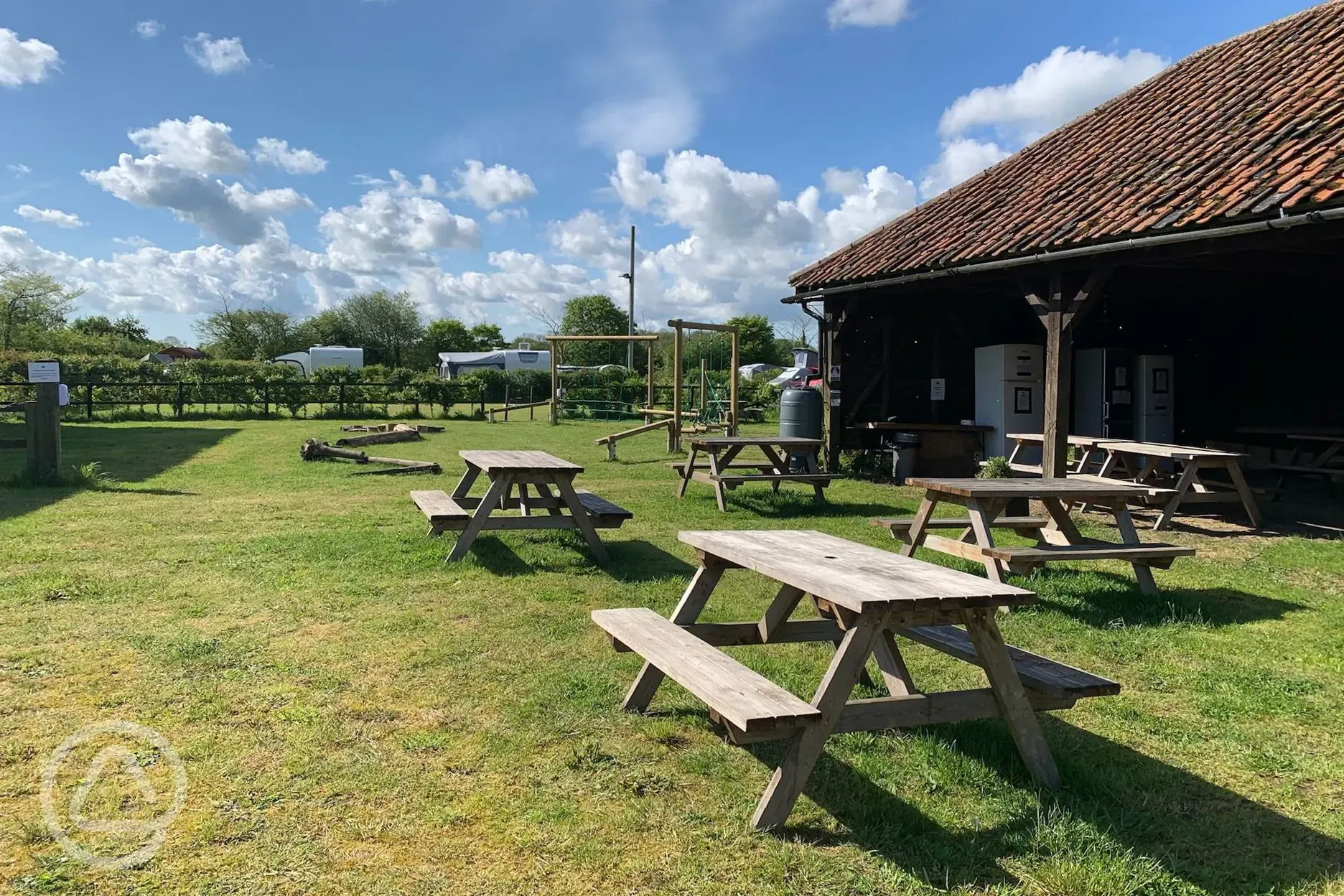 The Cartlodge and playground