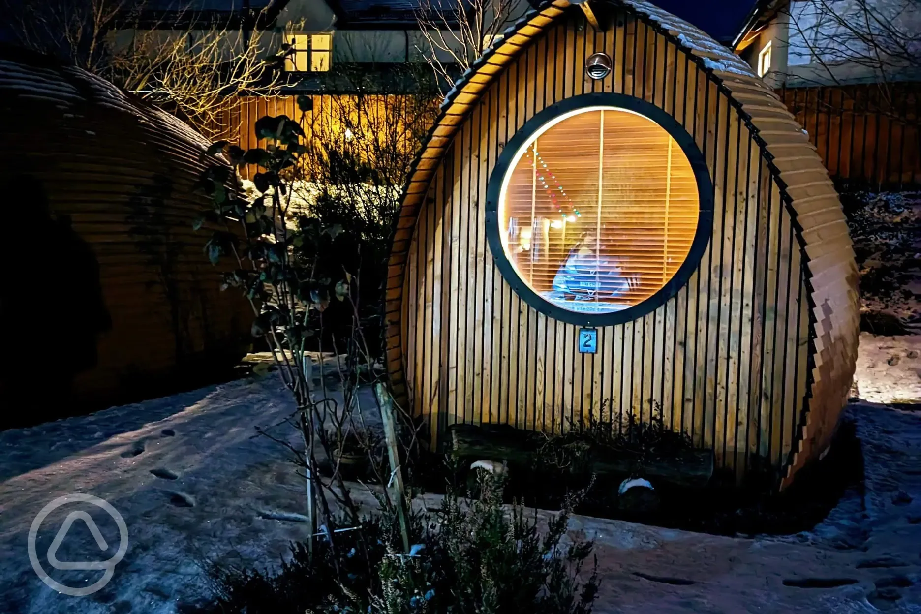 Glamping in winter