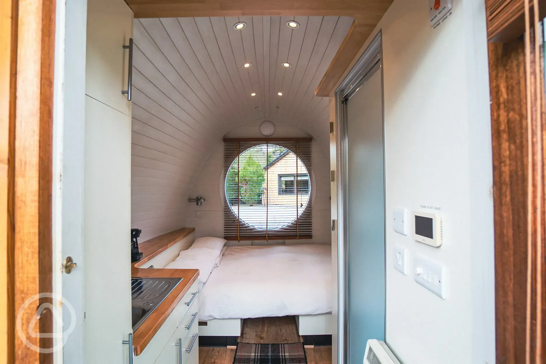 Glamping pod interior