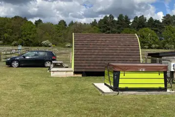 Sunset View pod and hot tub