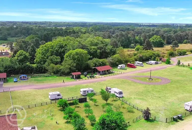 Aerial view of site