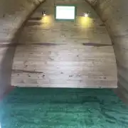 Camping pod interior