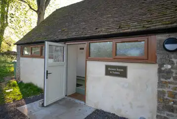 Facilities block with toilet and showers