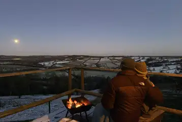 Firepit at Bluebell Pod Firepit at Bluebell Pod