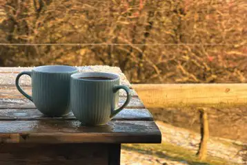 Coffee on the balcony Coffee on the balcony