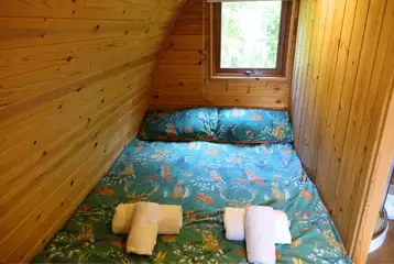 Wee Lodge glamping pod double bed Wee Lodge glamping pod double bed