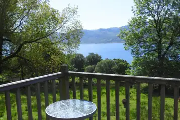 Wee Lodge glamping pod decking and views Wee Lodge glamping pod decking and views