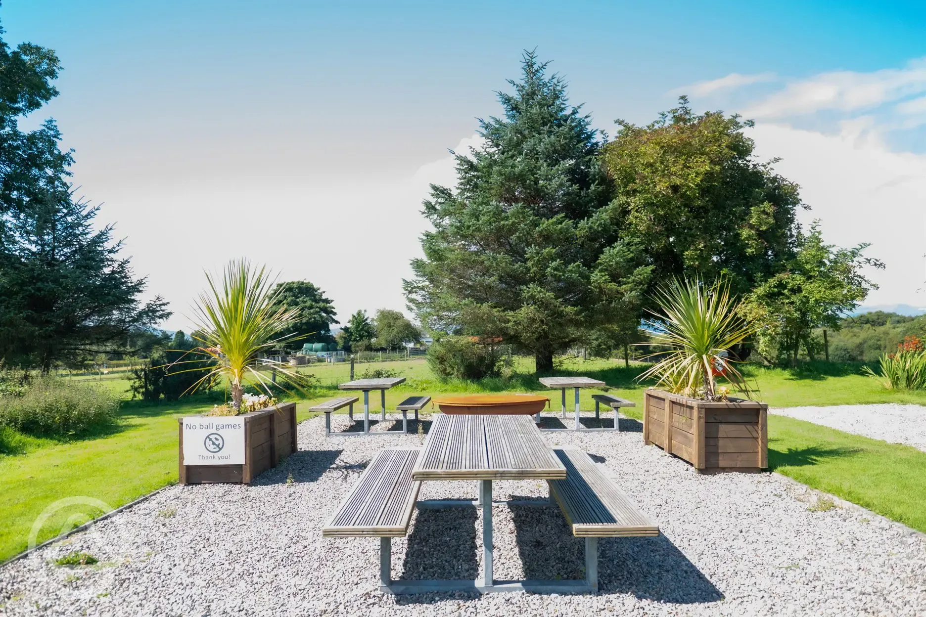 Communal BBQ area