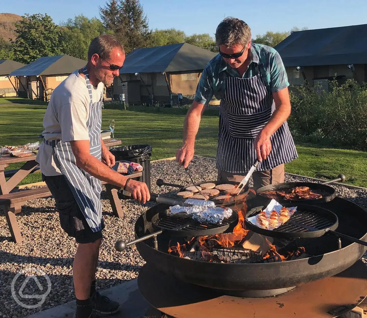 Communal BBQ area