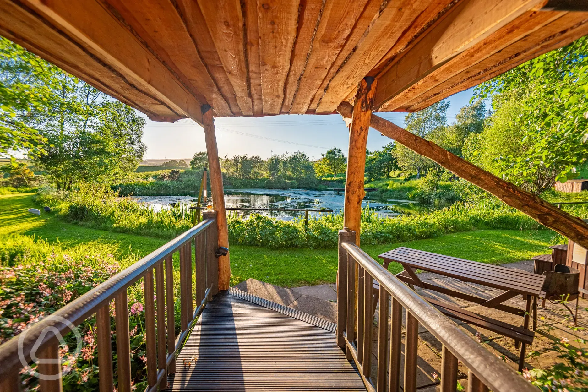 Wee Tree Howf Treehouse with pond views Wee Tree Howf Treehouse with pond views